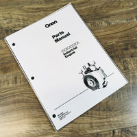 Onan CCK CCKA Industrial Engine Parts Manual Catalog Book Assembly Schematics