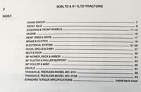 Deutz Allis 608 611 Lawn Tractor Parts Manual Catalog Book Assembly Schematics