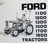 Ford 1100 Tractor Service Manual Parts Catalog Suppelement Repair Shop Book Set