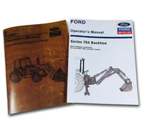 FORD 345C 445C 545C TRACTOR WITH 764 BACKHOE TRACTOR OPERATORS OWNERS MANUAL