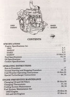Case 336BDT Diesel Engine For 35B 35D Crawler Operators Manual Owners Book