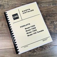 ALLIS CHALMERS 705D 706D FORKLIFTS PARTS MANUAL CATALOG ASSEMBLY SN 3201-UP