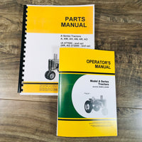 PARTS OPERATORS MANUAL SET FOR JOHN DEERE A AN AW TRACTOR S/N 584000-647999