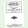 Briggs And Stratton 14R6D Engine Operators Service Repair Parts Manual & 14 Bs