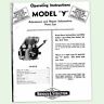 BRIGGS AND STRATTON MODEL Y ENGINE OPERATING REPAIR MANUAL SERVICE OWNERS BS &&