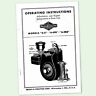 BRIGGS AND STRATTON 6-S ENGINE OPERATORS REPAIR PARTS SERVICE OWNERS MANUAL & BS