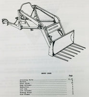 MASSEY FERGUSON 95 LOADER PARTS MANUAL CATALOG BOOK SCHEMATIC AGRICULTURE MF