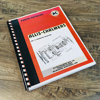 ALLIS CHALMERS HD9 CRAWLER TRACTOR PARTS MANUAL CATALOG BOOK ASSEMBLY SCHEMATICS