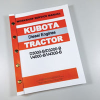 KUBOTA D3000 D3200-B V4000 V4300-B DIESEL TRACTOR ENGINE SERVICE MANUAL OVHL-01.JPG