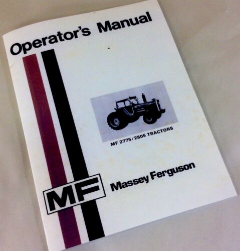 MASSEY FERGUSON MF 2775_2805 TRACTORS OPERATORS OWNERS MANUAL DIESEL-01.JPG