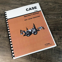 CASE DH4 DH4B TRENCHER PLOW OPERATORS MANUAL OWNERS BOOK MAINTENANCE ADJUSTMENTS