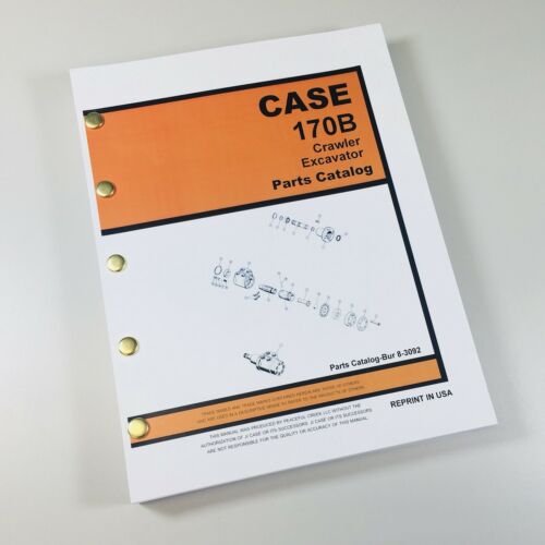 CASE 170B CRAWLER TRACK EXCAVATOR PARTS MANUAL CATALOG EXPLODED VIEWS ASSEMBLY-01.JPG