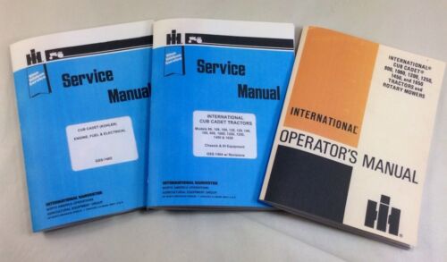 LOT INTERNATIONAL CUB CADET 1650 SERVICE AND OPERATOR MANUALS OWNERS REPAIR IHC-01.JPG