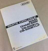 ECHO CHAIN SAW CS-550EVL CS-550EVLP PARTS CATALOG MANUAL CHAINSAW