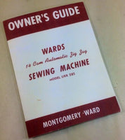 WARDS SEWING MACHINE OWNERS GUIDE MANUAL 14 CAM AUTOMATIC ZIG ZAG MODEL URR 285-01.JPG
