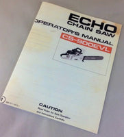 ECHO CS-900EVL CHAINSAW OPERATORS OWNERS MANUAL CHAIN SAW MAINTENANCE 2 CYCLE-01.JPG