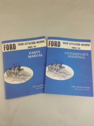 FORD SERIES 501 REAR ATTACHED MOWER OPERATORS OWNERS PARTS MANUAL SET BAR SICKLE-01.JPG