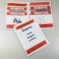 KUBOTA B7200HSTD TRACTOR SERVICE PARTS OPERATORS MANUAL SET SHOP BOOK OVHL