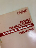 ECHO CS-60S CHAINSAW SERVICE SHOP REPAIR MANUAL CHAIN SAW 2 STROKE