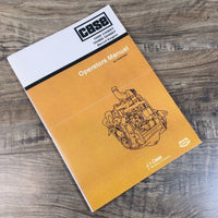 Case 504BDT Diesel Engine For 40DC 50A 50B 50D 980A Operators Manual Owners Book