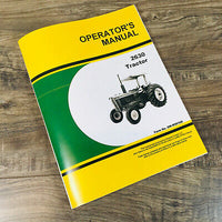 John Deere 2630 Tractor Owner's Operator's Manual OM-R56168