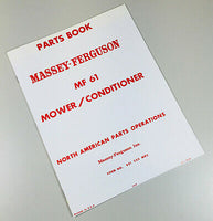 Massey Ferguson 61 MF61 MOWER CONDITIONER PARTS MANUAL CATALOG BOOK ASSEMBLY-01.JPG