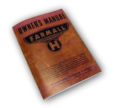 1944 FARMALL MODEL H TRACTOR OWNERS MANUAL OPERATORS MAINTENANCE LUBRICATION-01.JPG
