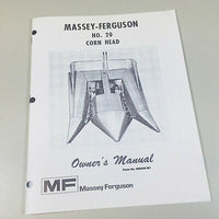 MASSEY FERGUSON 20 CORN HEAD PARTS CATALOG MANUAL