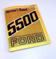 FORD 5500 TRACTOR LOADER BACKHOE OWNERS OPERATORS MANUAL & SUPPLEMENT MANUAL-01.JPG