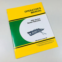 OPERATORS OWNERS MANUAL FOR JOHN DEERE 950 SERIES ROLLER HARROWS DISC-01.JPG