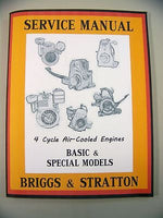 BRIGGS STRATTON 6HFB 6HS 6HSF 8HF ENGINE SERVICE SHOP OVERHAUL REPAIR MANUAL