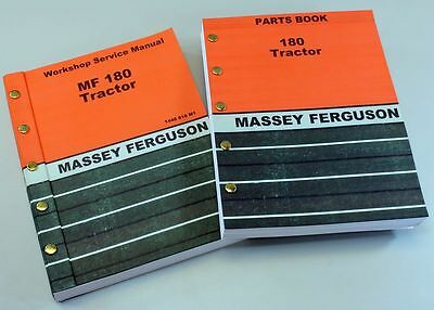 LOT MASSEY FERGUSON 180 TRACTOR PARTS SERVICE REPAIR SHOP MANUAL WORKSHOP MF180-01.JPG