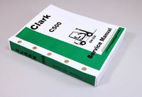 CLARK C500-Y50 C500-HY50 FORKLIFT SERVICE REPAIR SHOP MANUAL C500Y50 C500HY50