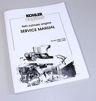 KOHLER K482 K532 K582 K662 TWIN CYLINDER GAS ENGINE SERVICE REPAIR MANUAL BOOK