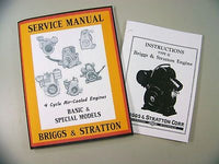 Briggs Stratton Type Q Engine Service Repair Operator Operating Part Manual