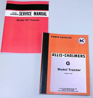 ALLIS CHALMERS G TRACTOR SERVICE REPAIR MANUAL PARTS CATALOG TECHNICAL REPAIR AC