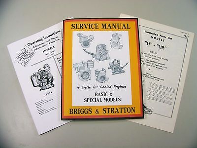 BRIGGS STRATTON U UR SERVICE REPAIR OWNER OPERATOR OPERATING PARTS 3 MANUALS-01.JPG