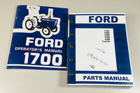 FORD 1700 TRACTOR OPERATORS MANUAL PARTS ASSEMBLY CATALOG SET