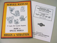 Briggs Stratton 23 23B 23Bc Engine Service Repair Operator Operating Part Manual