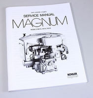 KOHLER MAGNUM MV16 MV18 MV20 TWIN CYLINDER ENGINE SERVICE REPAIR MANUAL BOOK