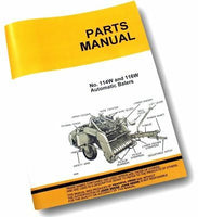 PARTS MANUAL FOR JOHN DEERE 114 116 114W 116W AUTOMATIC SQUARE BALER KNOTTER