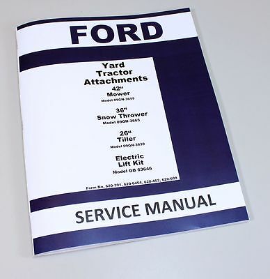 FORD ELECTRIC LIFT KIT YARD TRACTOR ATTACHMENT SERVICE MANUAL MODEL GB 63646-01.JPG