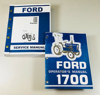 SET FORD 1700 TRACTOR SERVICE OPERATOR MANUALS TECHNICAL REPAIR MAINTENANCE SHOP