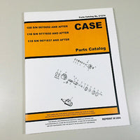 CASE 108 110 118 COMPACT TRACTOR MOWER PARTS MANUAL CATALOG
