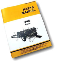 PARTS MANUAL FOR JOHN DEERE 346 HAY BALER KNOTTER SQUARE EXPLODED VIEWS ASSEMBLY