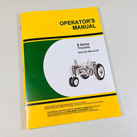 OPERATORS MANUAL FOR JOHN DEERE MODEL B BN BW TRACTOR B201000 UP OWNERS STYLED