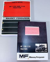 SET MASSEY FERGUSON 1100 1130 TRACTOR OWNERS OPERATORS PARTS MANUAL CATALOG BOOK-01.JPG