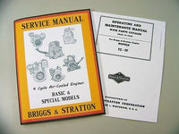 Briggs Stratton Tc Tf Engine Service Repair Operator Operating Part Manual