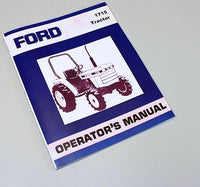 FORD NEW HOLLAND 1715 TRACTOR OWNERS OPERATORS MANUAL MAINTENANCE DIESEL NEW-01.JPG