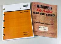 J I CASE 25 + 4 XP TRENCHER 25+4 WISCONSIN VH4 VH4D ENGINE PARTS MANUAL CATALOG